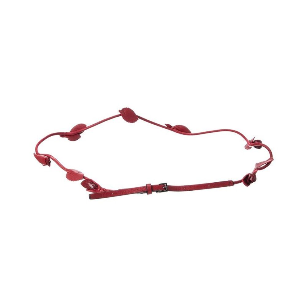 Valentino Leather Belt, Red